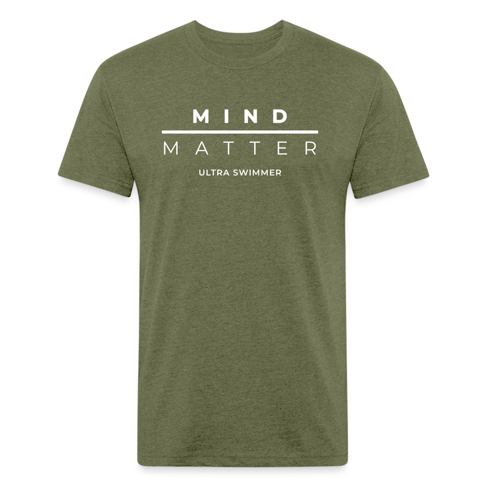 MM Ultra Swimmer - Unisex Fitted Cotton/Poly T-Shirt - heather military green