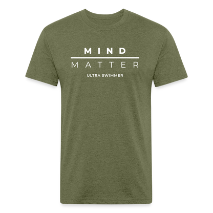 MM Ultra Swimmer - Unisex Fitted Cotton/Poly T-Shirt - heather military green