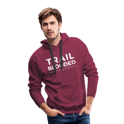 Trail Blooded- Men’s Premium Hoodie - burgundy