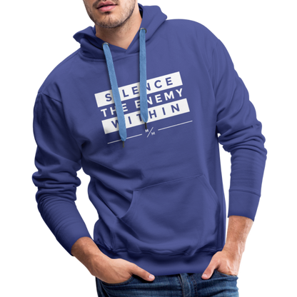 Silence the Enemy- Men’s Premium Hoodie - royal blue