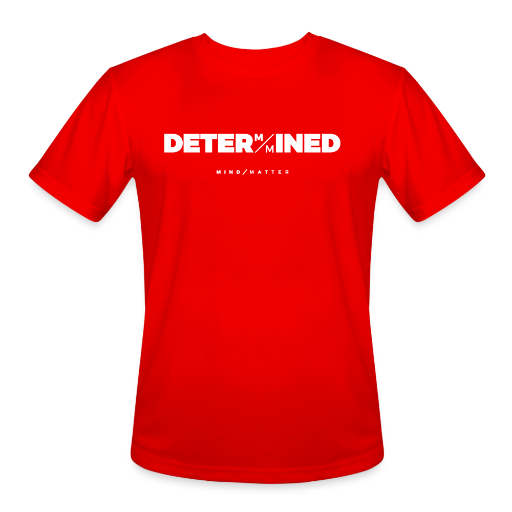 Determined- Men’s Moisture Wicking Performance T-Shirt - red