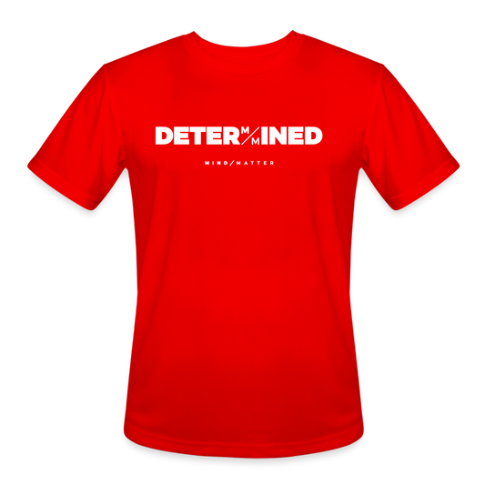 Determined- Men’s Moisture Wicking Performance T-Shirt - red