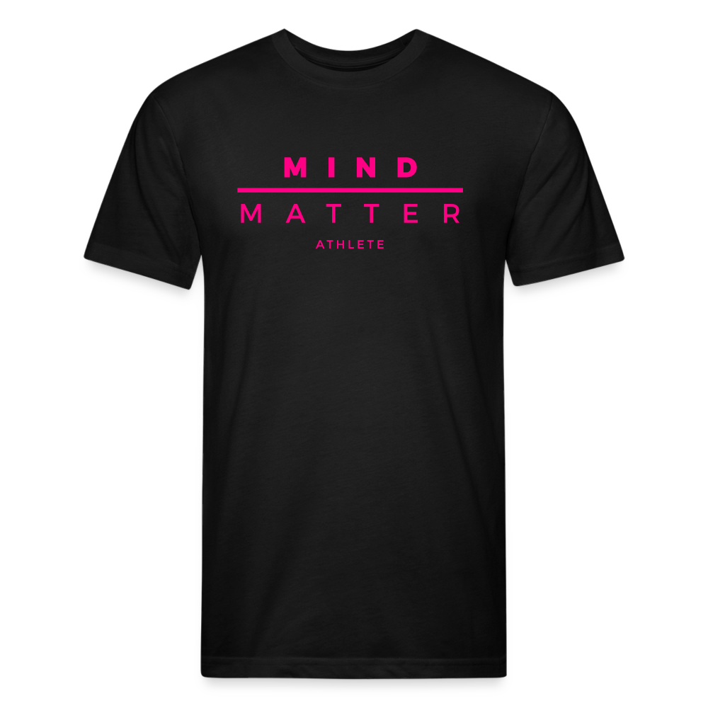 MM Neon- Fitted Cotton/Poly T-Shirt by Next Level - black