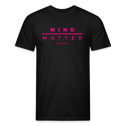 MM Neon- Fitted Cotton/Poly T-Shirt by Next Level - black