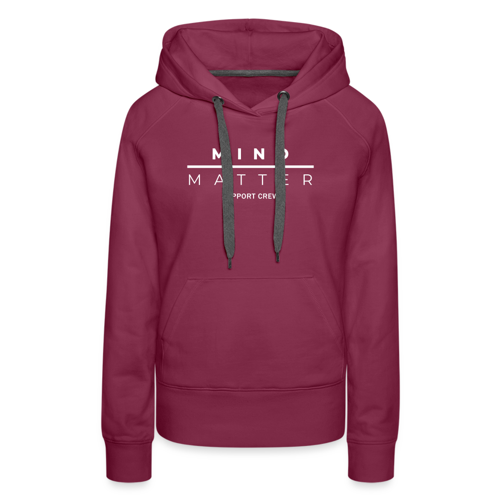 MM Support Crew - Women’s Premium Hoodie - burgundy