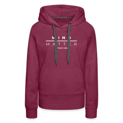 MM Support Crew - Women’s Premium Hoodie - burgundy