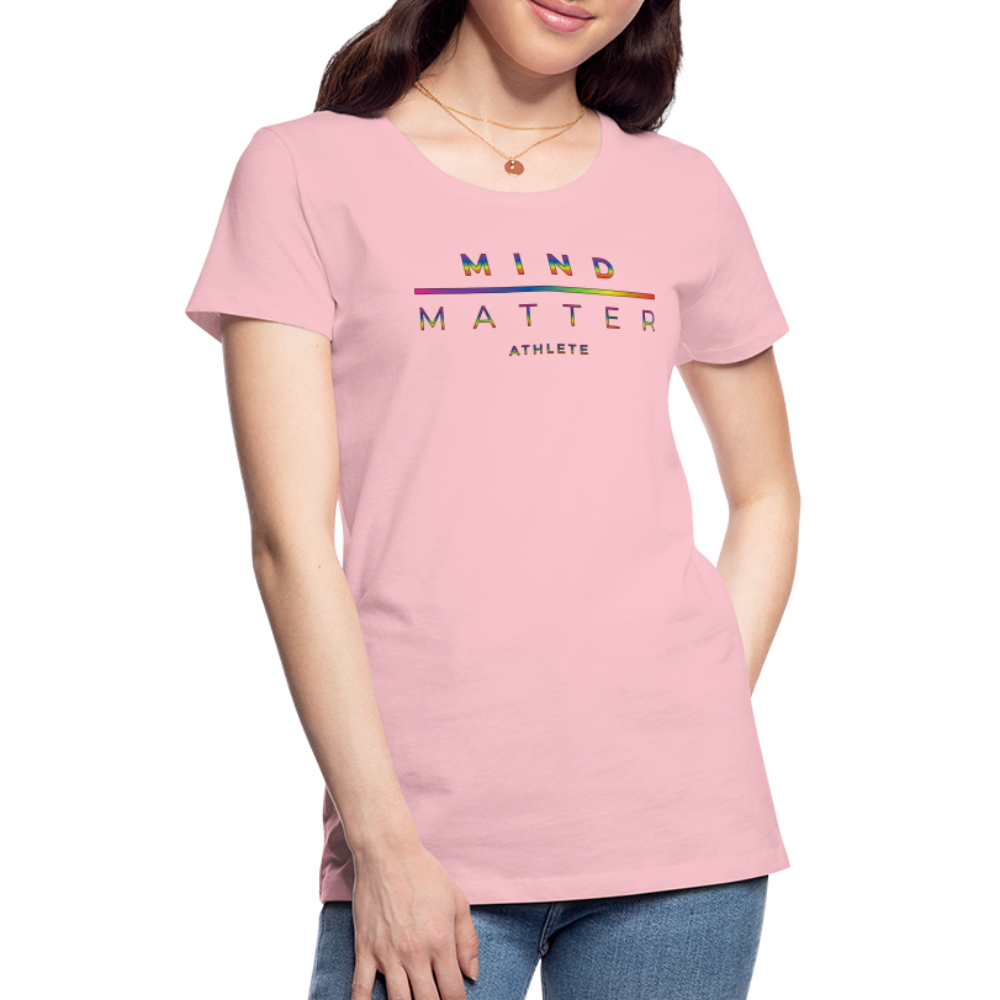 MM Athlete Rainbow- Women’s Premium T-Shirt - pink