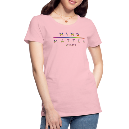 MM Athlete Rainbow- Women’s Premium T-Shirt - pink