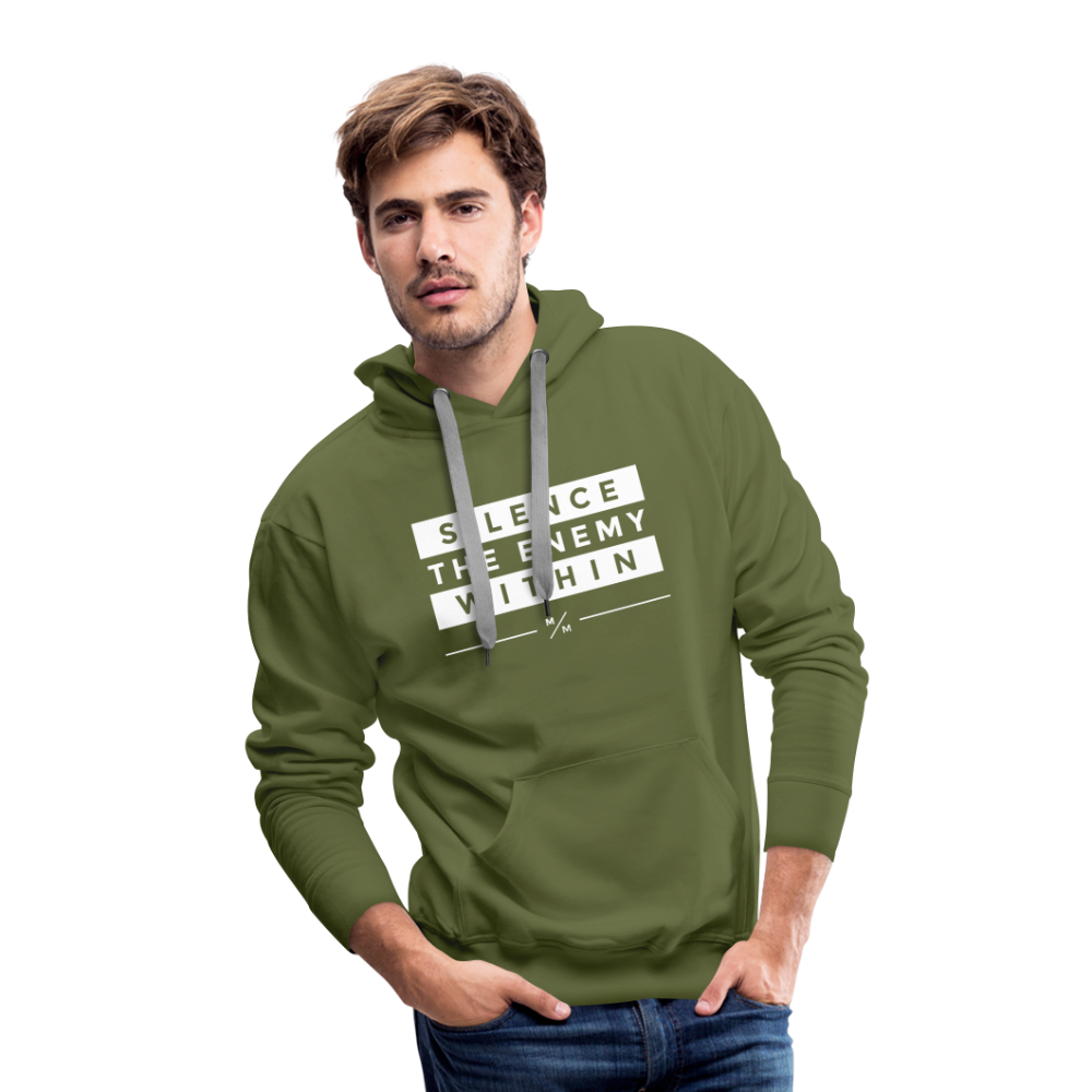 Silence the Enemy- Men’s Premium Hoodie - olive green