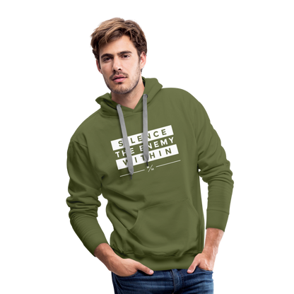 Silence the Enemy- Men’s Premium Hoodie - olive green