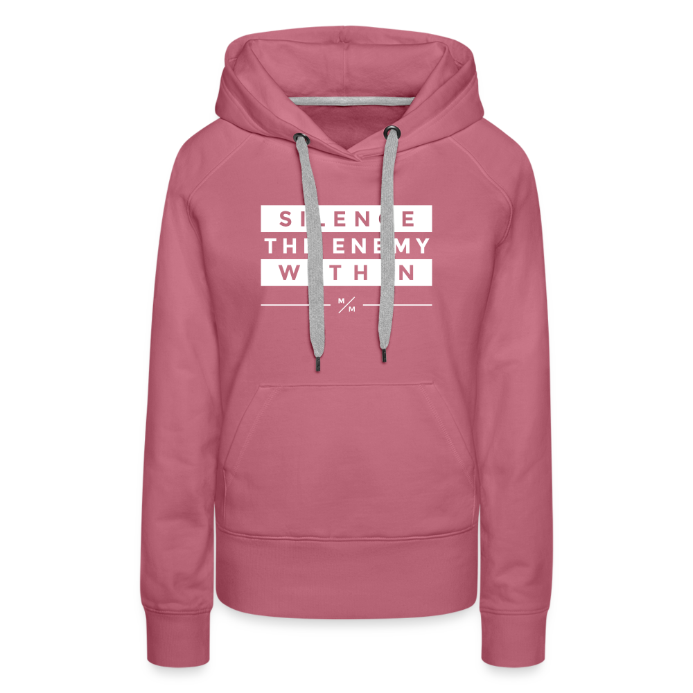 Silence The Enemy- Women’s Premium Hoodie - mauve