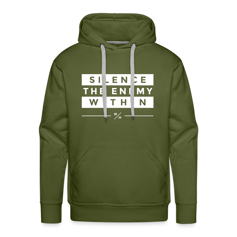 Silence the Enemy- Men’s Premium Hoodie - olive green