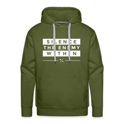 Silence the Enemy- Men’s Premium Hoodie - olive green