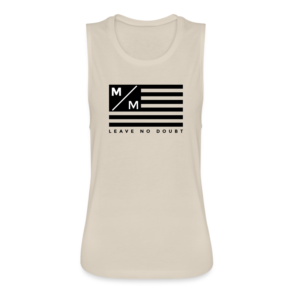 MM Flag- Women's Flowy Muscle Tank - dust