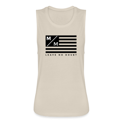 MM Flag- Women's Flowy Muscle Tank - dust