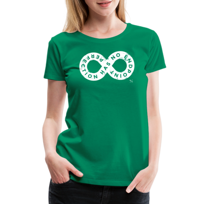 Perfection Has No Endpoint- Women’s Premium T-Shirt - kelly green