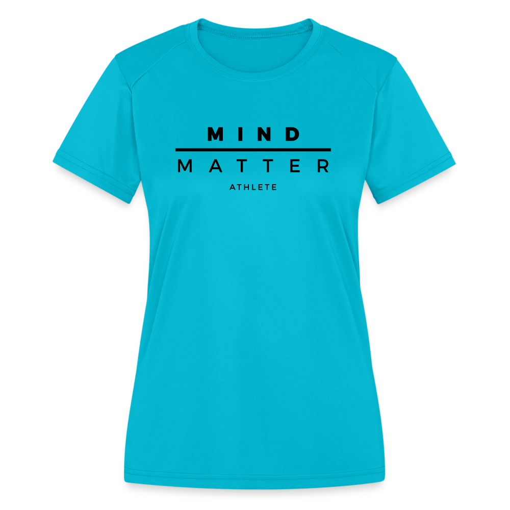 MM Athlete- Women's Moisture Wicking Performance T-Shirt - turquoise