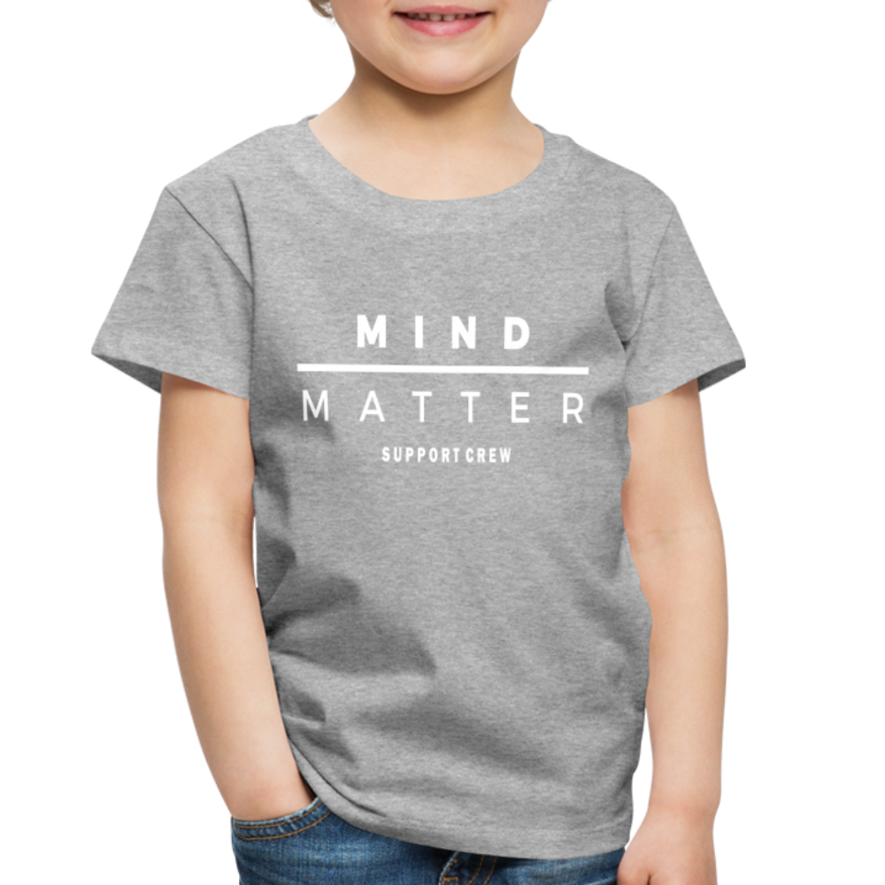 MM Support Crew- Toddler Premium T-Shirt - heather gray