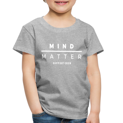 MM Support Crew- Toddler Premium T-Shirt - heather gray