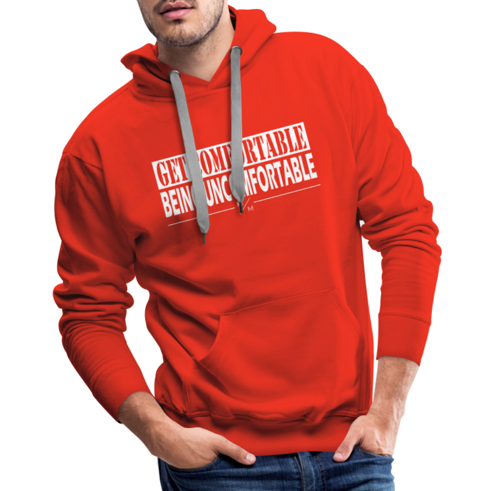 Get Comfortable Being Uncomfortable- Men’s Premium Hoodie - red