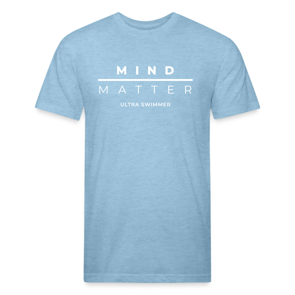 MM Ultra Swimmer - Unisex Fitted Cotton/Poly T-Shirt - heather blue