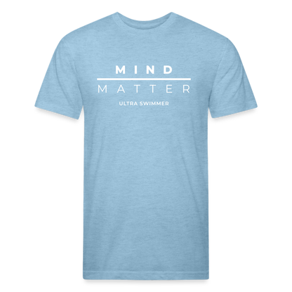 MM Ultra Swimmer - Unisex Fitted Cotton/Poly T-Shirt - heather blue