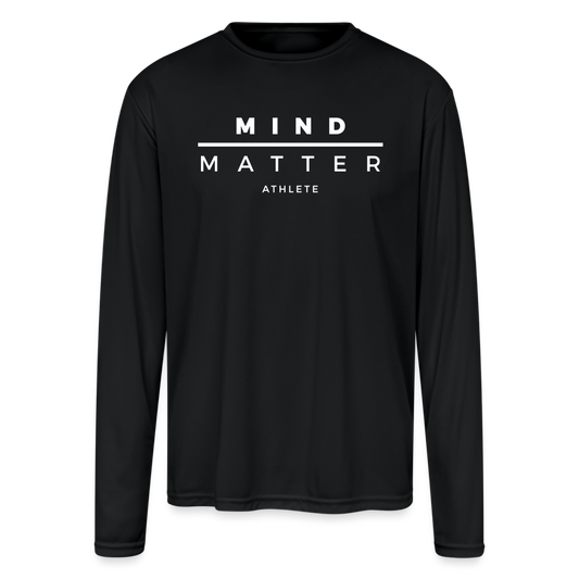 MM Athlete - Men's Moisture Wicking Performance Long Sleeve T-Shirt - black