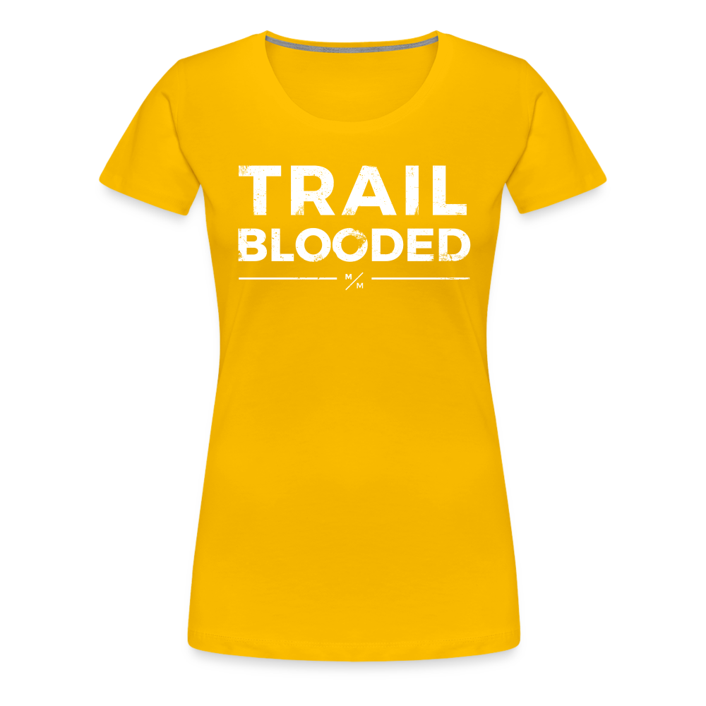 Trail Blooded- Women’s Premium T-Shirt - sun yellow