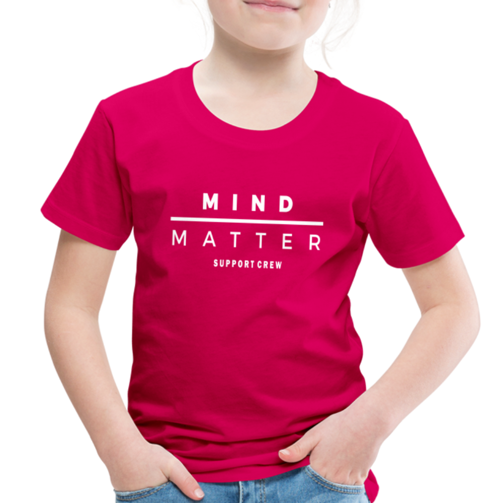 MM Support Crew- Toddler Premium T-Shirt - dark pink