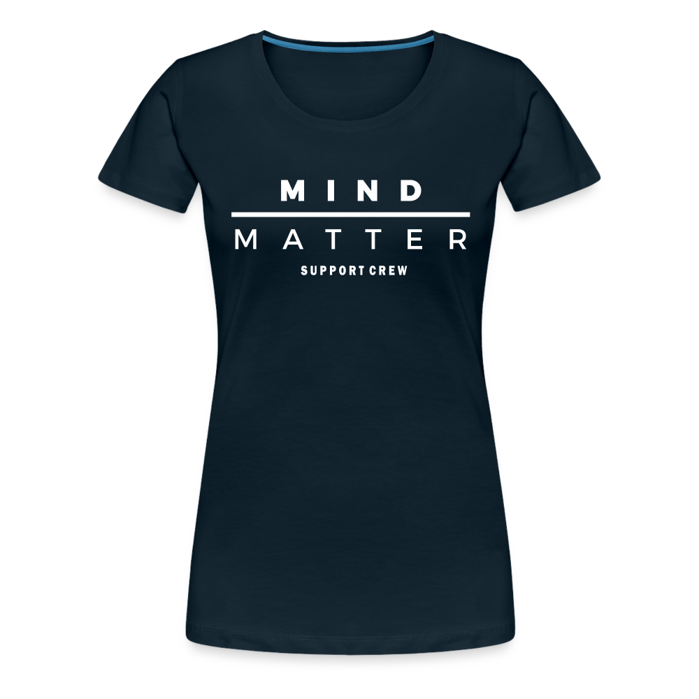 MM Support Crew- Women’s Premium T-Shirt - deep navy