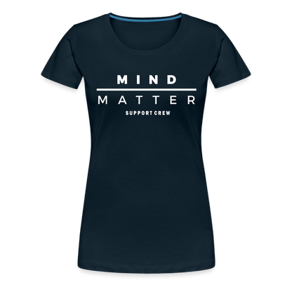 MM Support Crew- Women’s Premium T-Shirt - deep navy