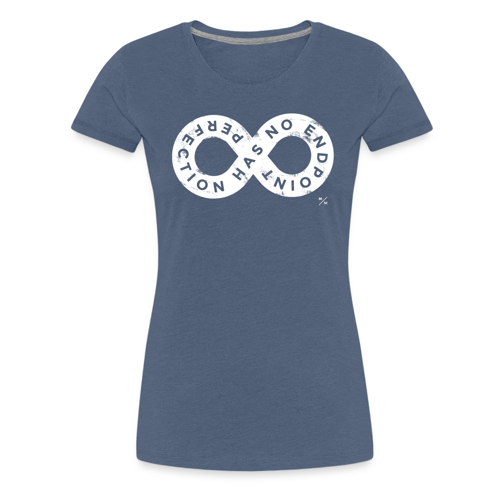 Perfection Has No Endpoint- Women’s Premium T-Shirt - heather blue