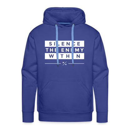 Silence the Enemy- Men’s Premium Hoodie - royal blue