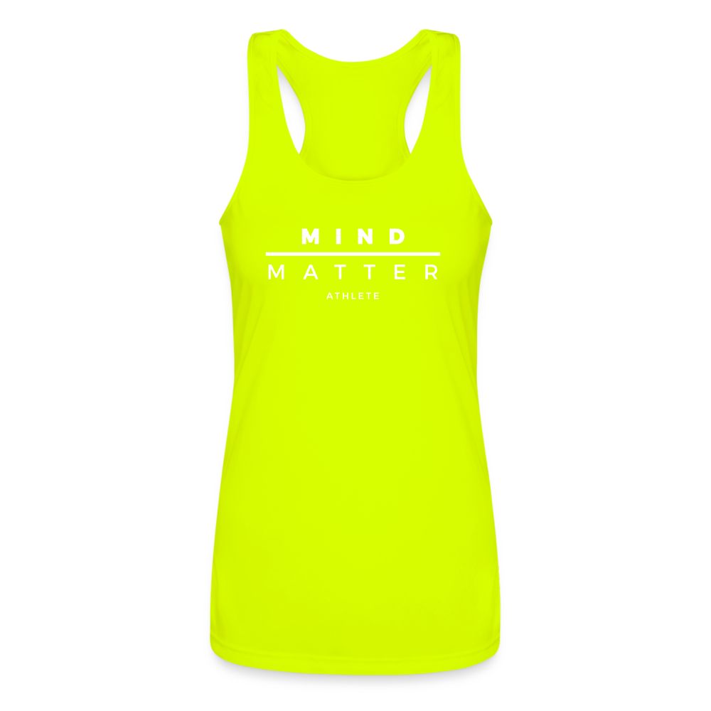 MM Athlete W- Women’s Performance Racerback Tank Top - neon yellow