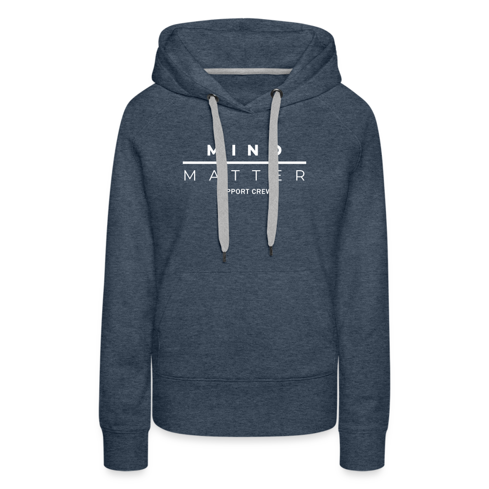 MM Support Crew - Women’s Premium Hoodie - heather denim