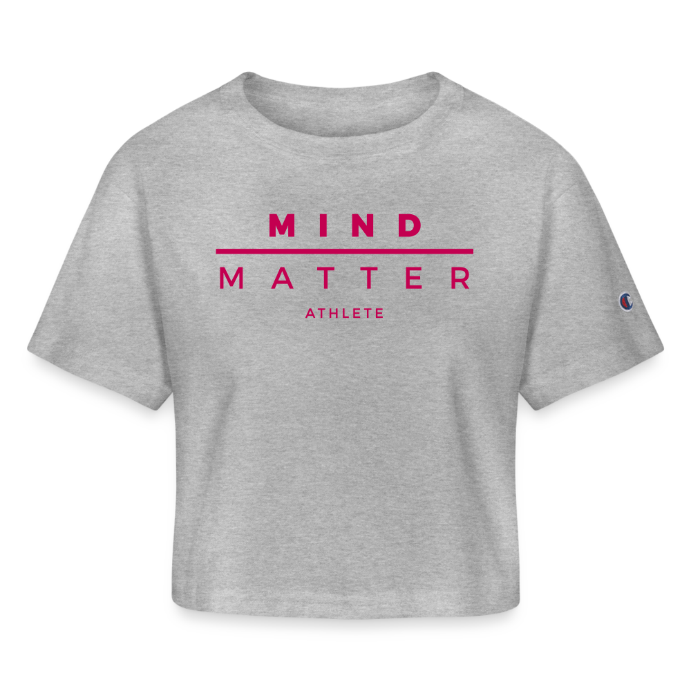 MM Athlete- Champion Women’s Cropped T-Shirt - heather gray