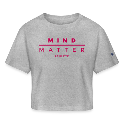 MM Athlete- Champion Women’s Cropped T-Shirt - heather gray