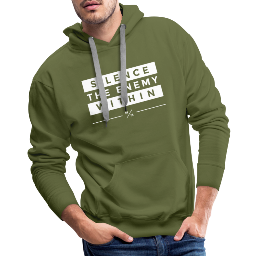 Silence the Enemy- Men’s Premium Hoodie - olive green