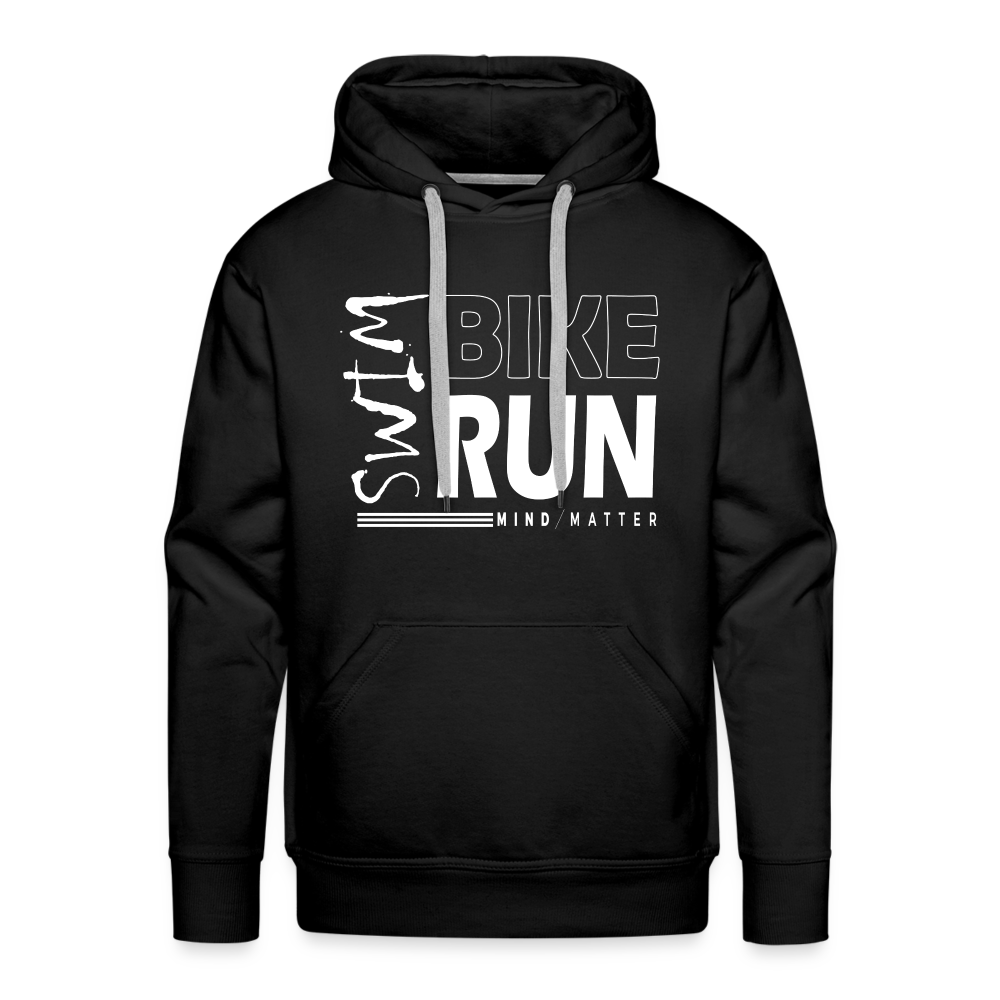 Swim-Bike-Run- Men’s Premium Hoodie - black