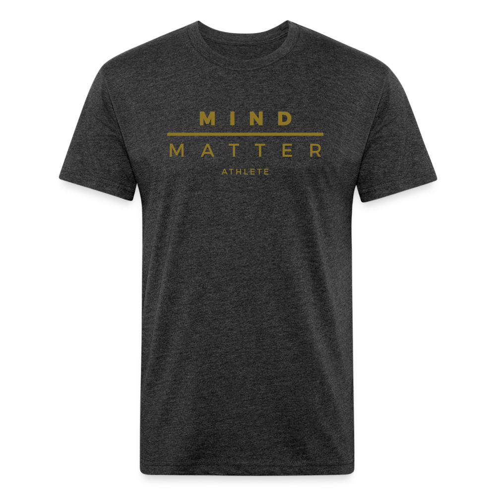 MM GOLD- UNISEX Fitted Cotton/Poly T-Shirt - heather black