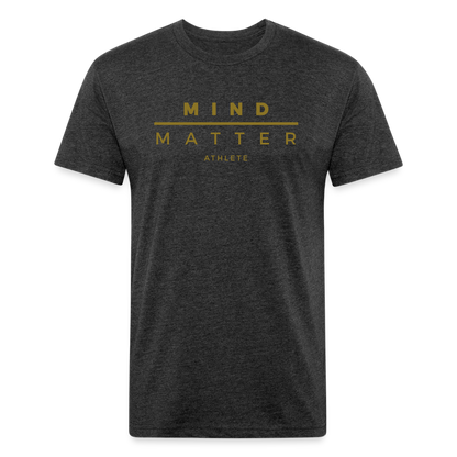 MM GOLD- UNISEX Fitted Cotton/Poly T-Shirt - heather black