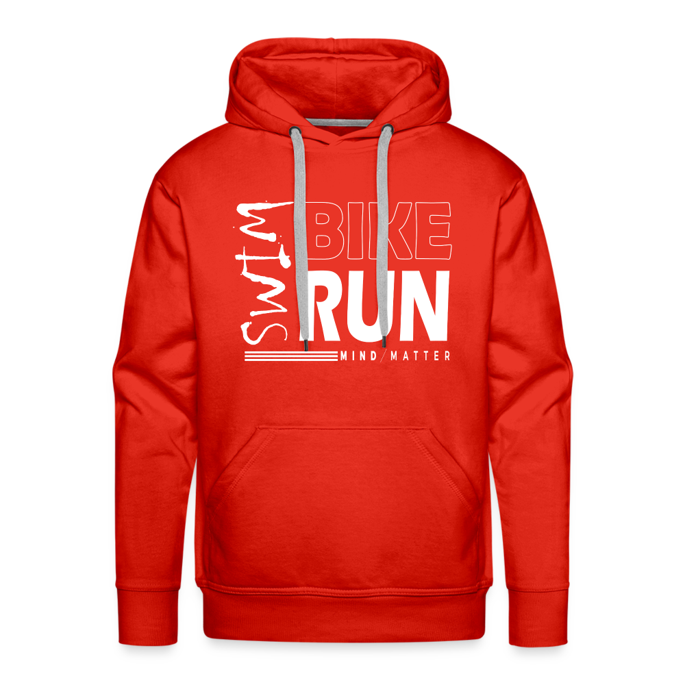 Swim-Bike-Run- Men’s Premium Hoodie - red