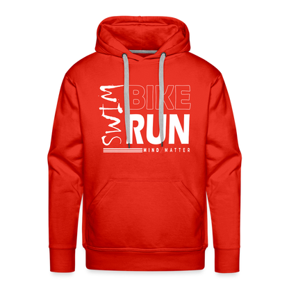 Swim-Bike-Run- Men’s Premium Hoodie - red