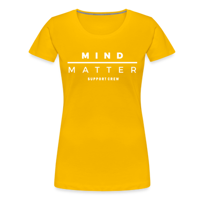 MM Support Crew- Women’s Premium T-Shirt - sun yellow