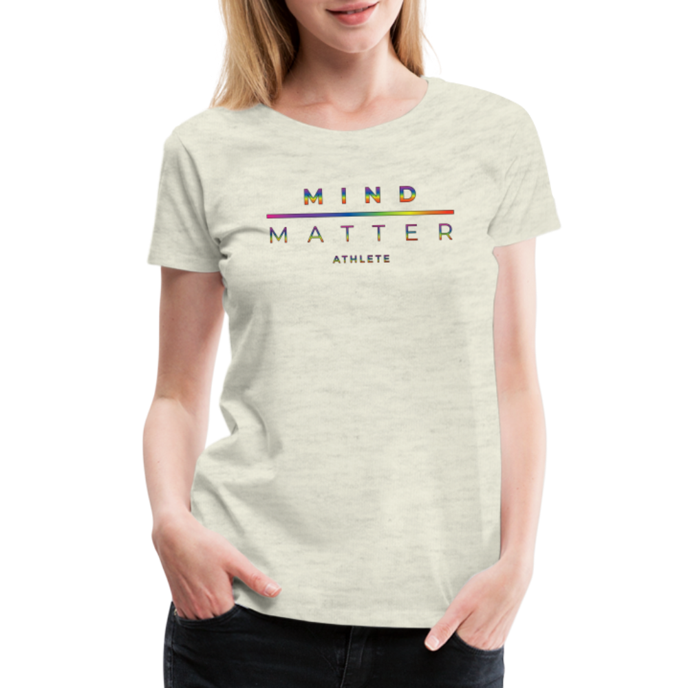 MM Athlete Rainbow- Women’s Premium T-Shirt - heather oatmeal