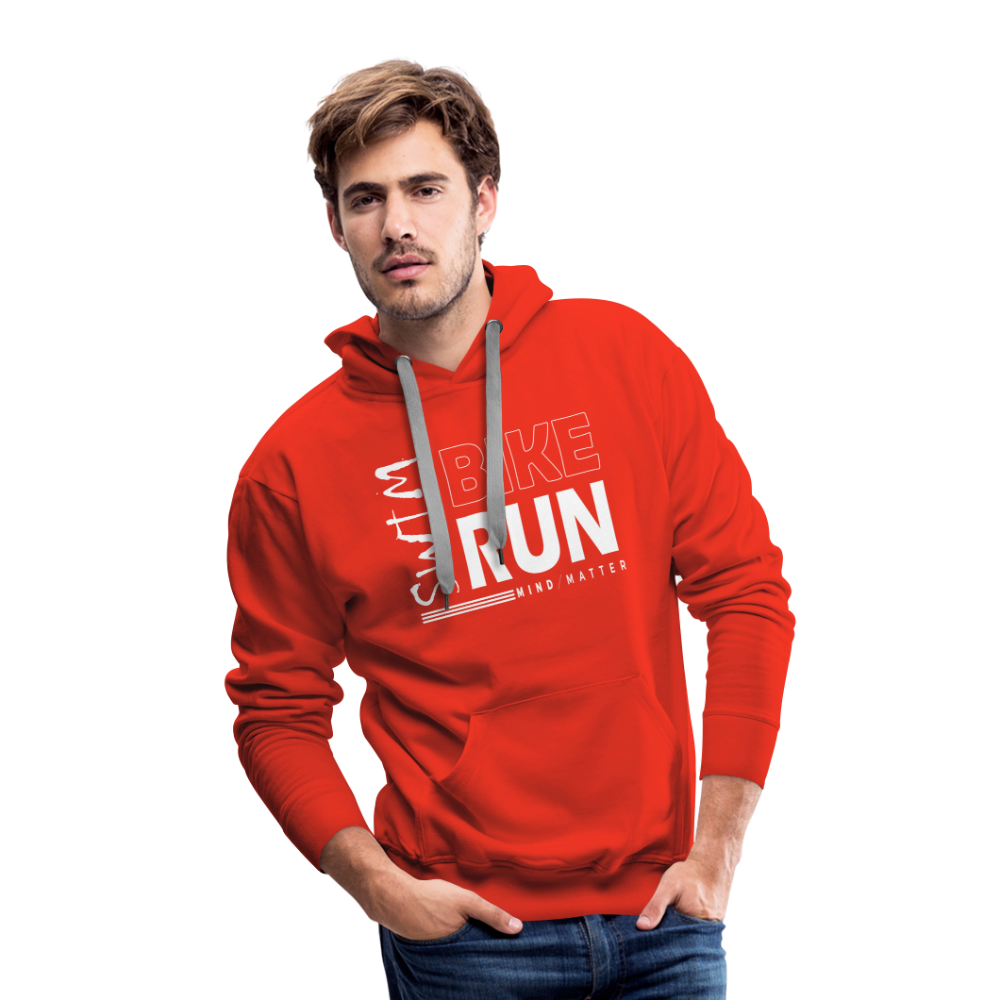 Swim-Bike-Run- Men’s Premium Hoodie - red