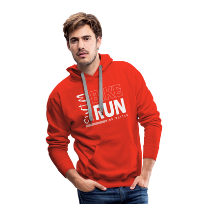 Swim-Bike-Run- Men’s Premium Hoodie - red