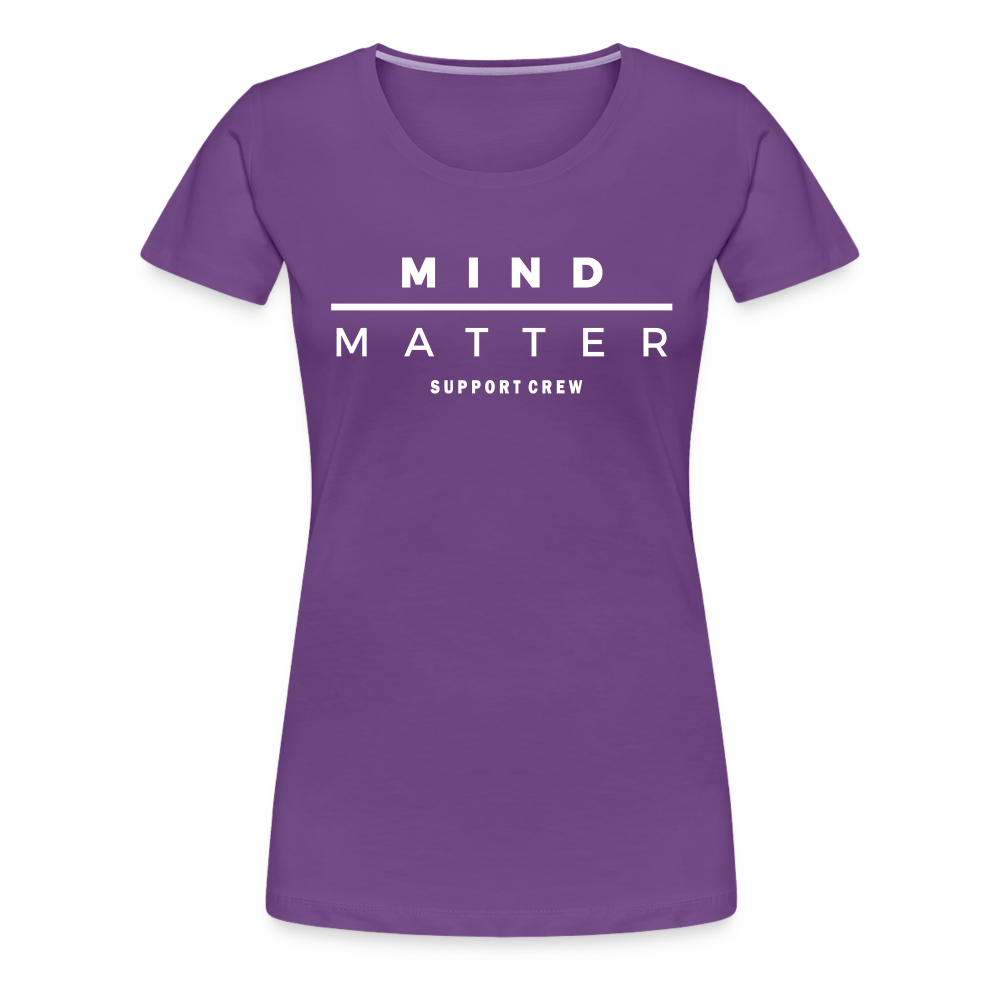 MM Support Crew- Women’s Premium T-Shirt - purple