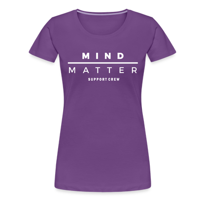 MM Support Crew- Women’s Premium T-Shirt - purple