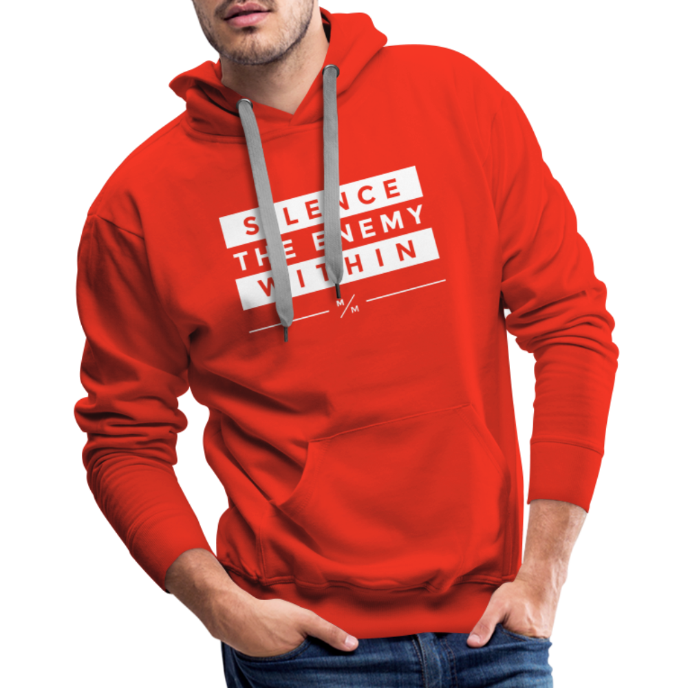 Silence the Enemy- Men’s Premium Hoodie - red